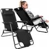 Adjustable garden chair Springos GC0060 black