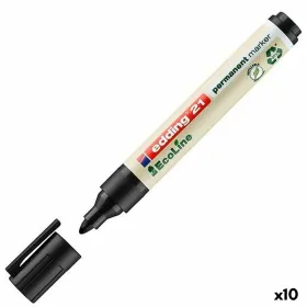 Püsimarker Edding 21 Ecoline Must (10 Ühikut)