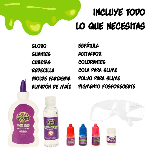 Научная игра Lisciani Giochi Night Slime ES (6 штук)