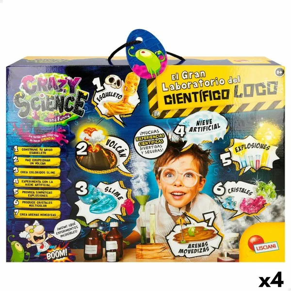 Научная игра Lisciani Giochi El gran laboratorio del científico loco ES (4 штук)