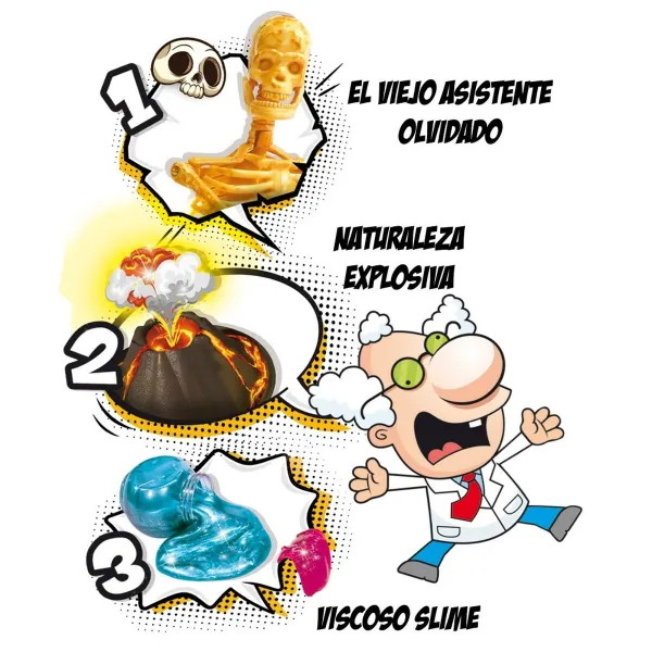 Научная игра Lisciani Giochi El gran laboratorio del científico loco ES (4 штук)