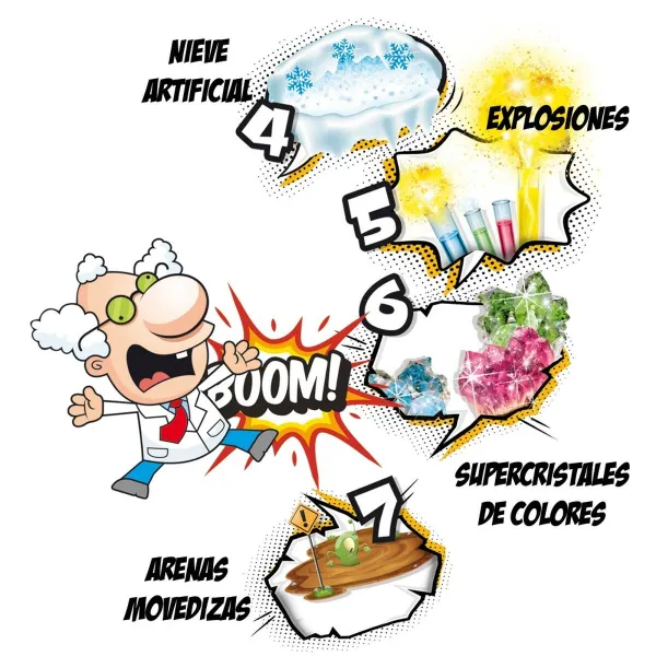Научная игра Lisciani Giochi El gran laboratorio del científico loco ES (4 штук)
