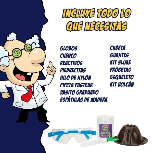 Научная игра Lisciani Giochi El gran laboratorio del científico loco ES (4 штук)