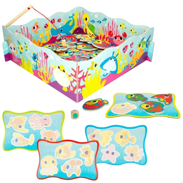 Настольная игра Lisciani Giochi Montessori рыбалка (6 штук)