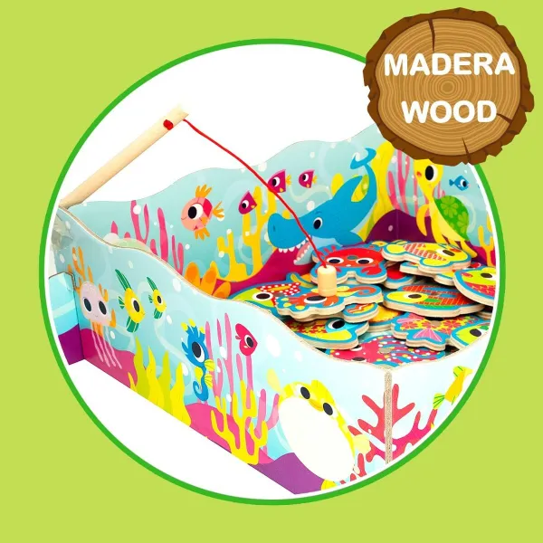 Stalo žaidimas Lisciani Giochi Montessori Žvejyba (6 vnt.)