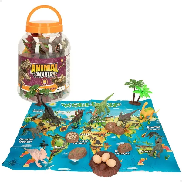 Playset Colorbaby 19 Предметы 6 штук 17 x 9 x 6 cm динозавры