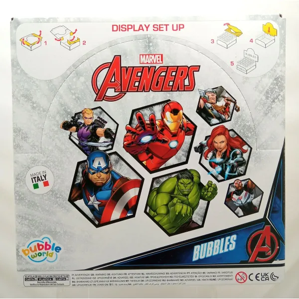 Bubbles set The Avengers 3,8 x 11,5 x 3,8 cm (6 Units)