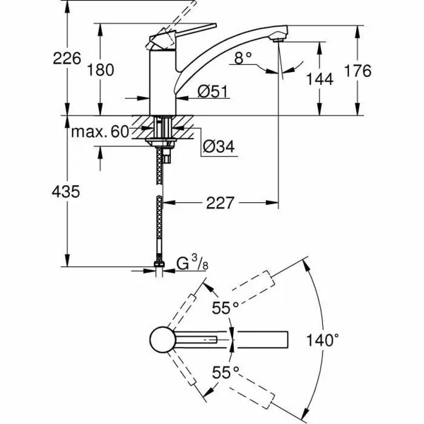 Sekoitushana Grohe 30358000
