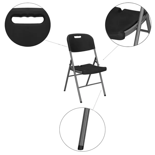 Folding chair Springos GF0053 black