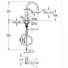 Mixer Tap Grohe Brass C-shaped