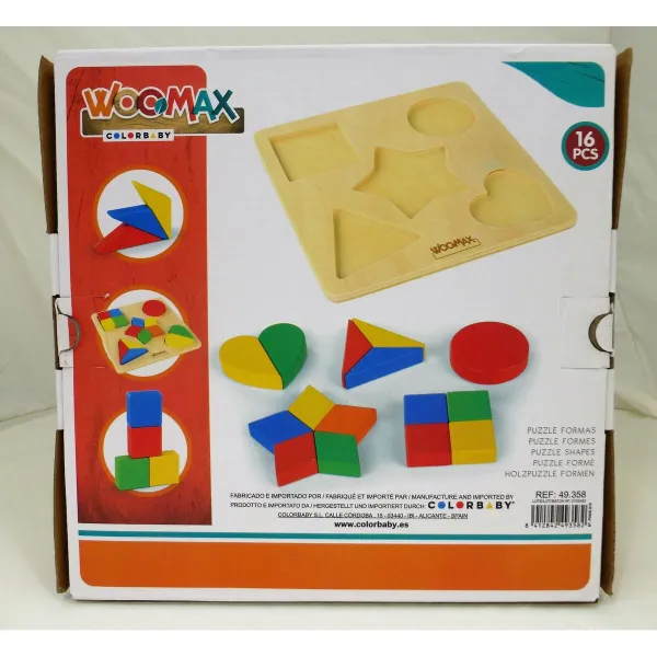 Palapeli Woomax 22 x 1 x 22 cm 16 Kappaletta