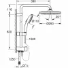 Dušikolonn Grohe Vitalio Start System 250 ABS
