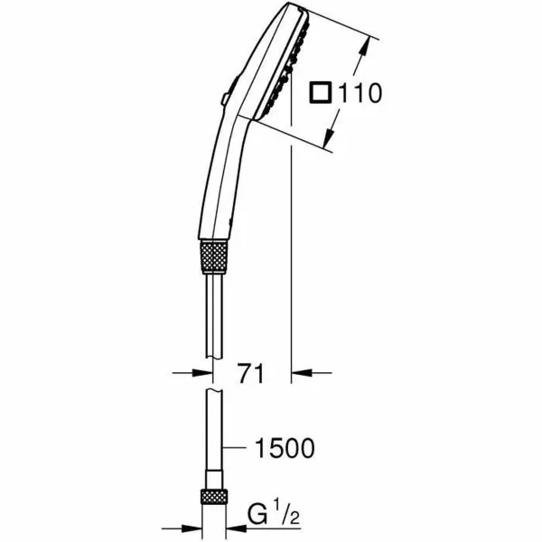 Shower Rose Grohe Plastic
