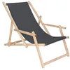 Sun lounger with armrests Springos DC003 OXFORD02 graphite