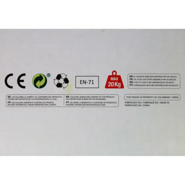 Paspirtukas Colorbaby Poliuretanas Aliuminis Juoda
