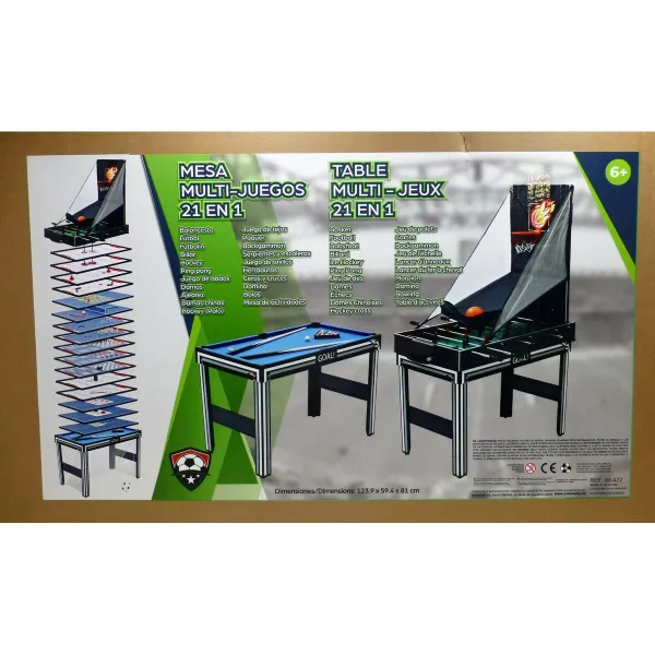 Мультиигровой стол CB Games Пластик 124 x 81 x 60 cm