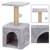 Cat tree with house Springos PA1032 62 cm