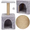 Cat tree with house Springos PA1032 62 cm