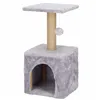 Cat tree with house Springos PA1032 62 cm