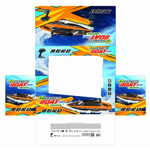 Radio-controlled boat Colorbaby (2 Units)