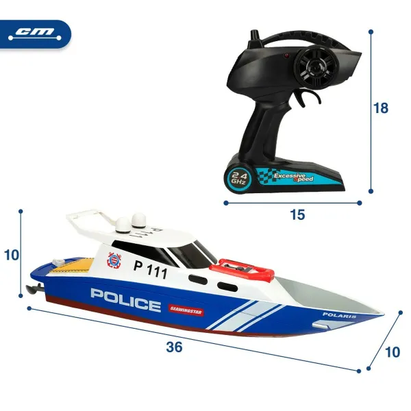 Radio-controlled boat Colorbaby (2 Units)