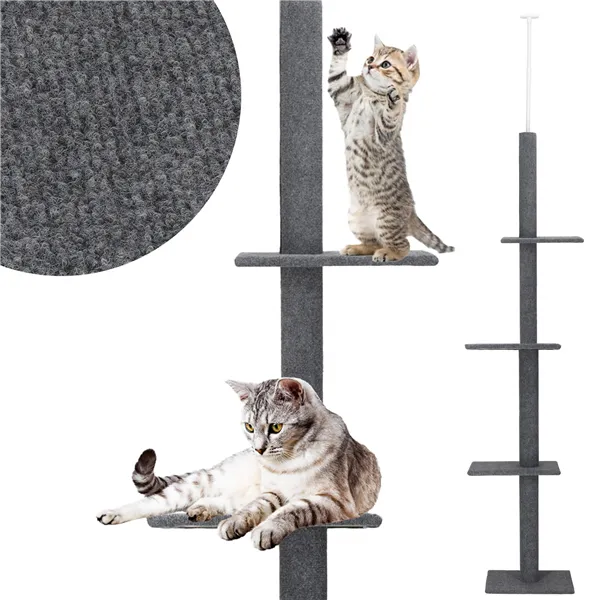 Multi-level cat tree for nails Springos PA1050 246 - 286 cm