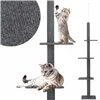 Multi-level cat tree for nails Springos PA1050 246 - 286 cm