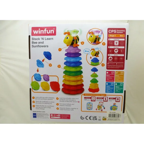 Interactive Toy for Babies Winfun 46686 13 x 35,5 x 13 cm Bee