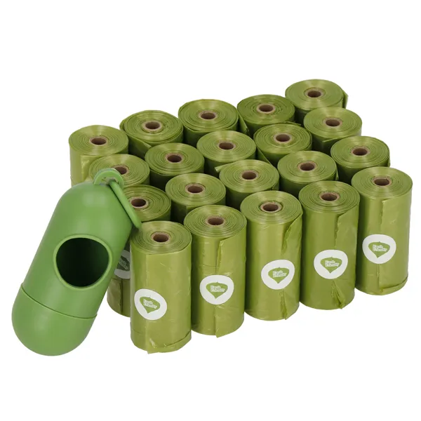 Dog excrement bags Springos PA1070 300 pcs container with clip, 20 rolls