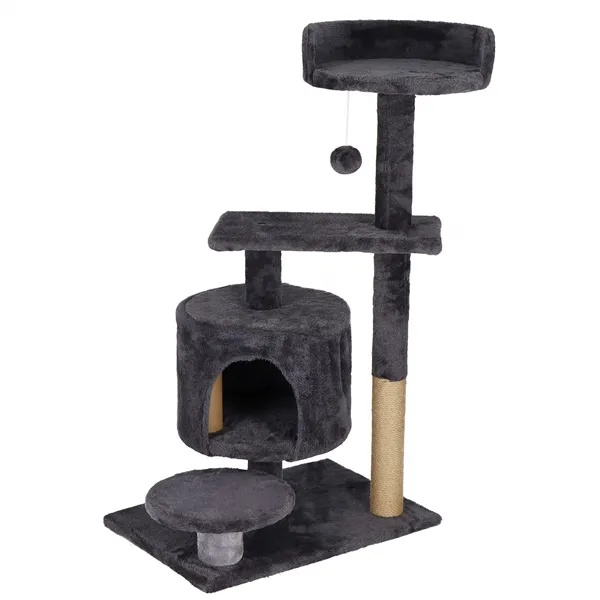 Cat tree with house Springos PA1036 87 cm