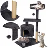 Cat tree with house Springos PA1036 87 cm