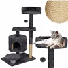 Cat tree with house Springos PA1036 87 cm