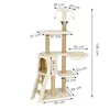 Cat tree with house Springos PA1041 136 cm