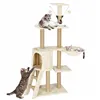 Cat tree with house Springos PA1041 136 cm