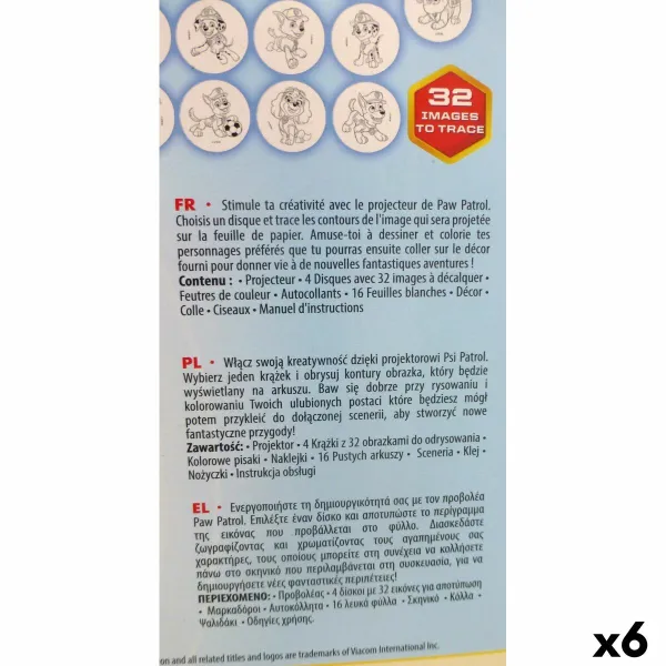 Piešimo rinkinys The Paw Patrol (6 vnt.)
