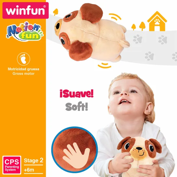 Mīkstais Kustīgais Rotaļu Zvēriņš Winfun Plīšs Plastmasa 17 x 15 x 13 cm (2 gb.)