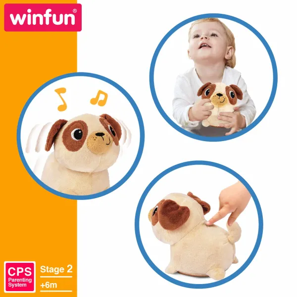 Mīkstais Kustīgais Rotaļu Zvēriņš Winfun Plīšs Plastmasa 17 x 15 x 13 cm (2 gb.)