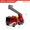 Ugunsdzēsības mašīna ar gaismu un skaņu Speed & Go 34 x 25 x 12 cm (4 gb.)