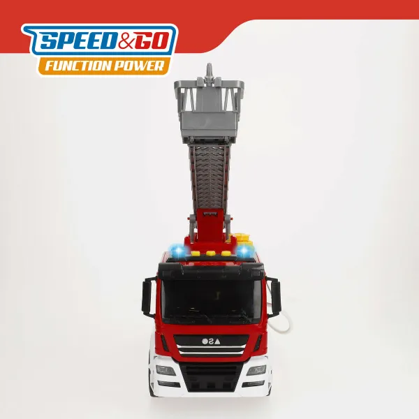 Ugunsdzēsības mašīna ar gaismu un skaņu Speed & Go 34 x 25 x 12 cm (4 gb.)