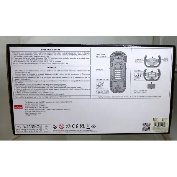 Kauko-ohjattava auto BMW Sininen Punainen 1:14 34 x 10 x 13,5 cm (2 osaa)