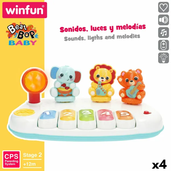 Игрушечное пианино Winfun 26 x 11 x 15 cm (4 штук)