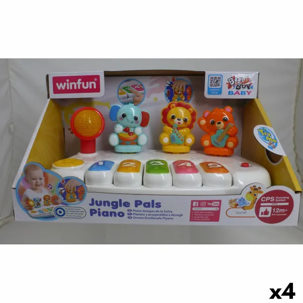 Rotaļlietas klavieres Winfun 26 x 11 x 15 cm (4 gb.)