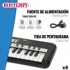 Клавиатура на 37 клавиш Bontempi 42 x 4 x 15 cm (6 штук)