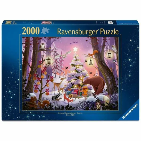 Palapeli Ravensburger NAVIDAD EN EL BOSQUE 2000 Kappaletta