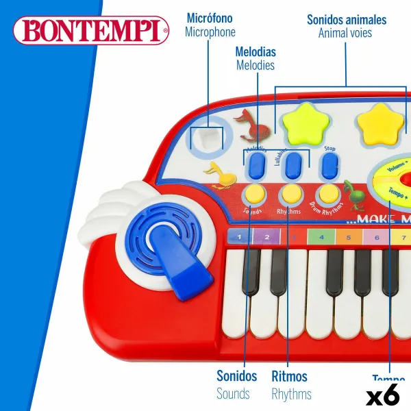 Elektriskās Klavieres Bontempi 38 x 18 x 17 cm (6 gb.)