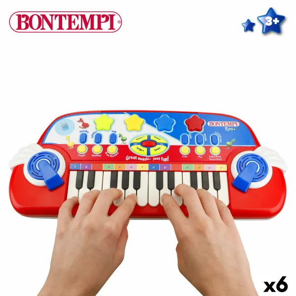 Электропианино Bontempi 38 x 18 x 17 cm (6 штук)