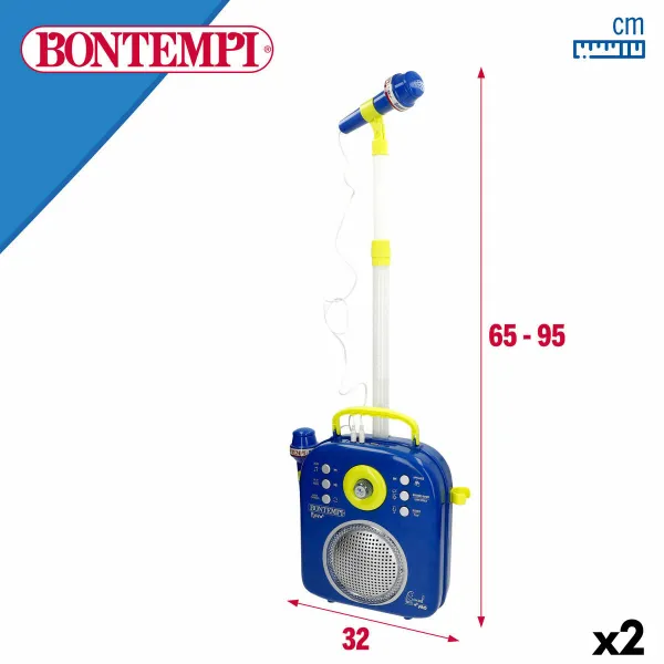 Kaiutin karaokemikrofonilla Bontempi 2 osaa