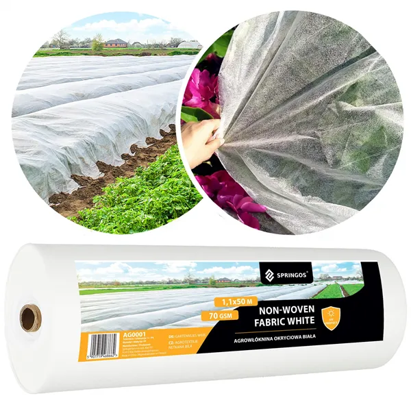 Winter agrotextile Springos AG0001 70g/m2 50x1,1m white