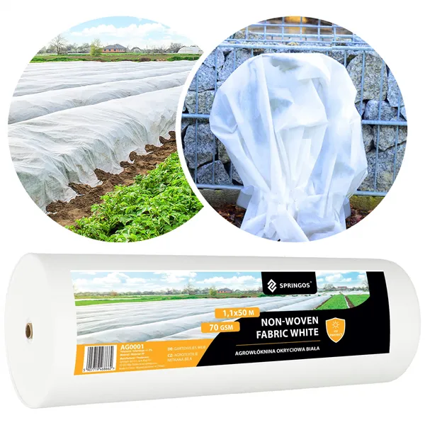 Winter agrotextile Springos AG0001 70g/m2 50x1,1m white