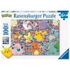 Pusle Ravensburger 100 Tükid, osad